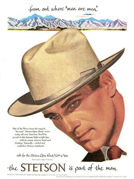 Реклама Stetson журнал Time