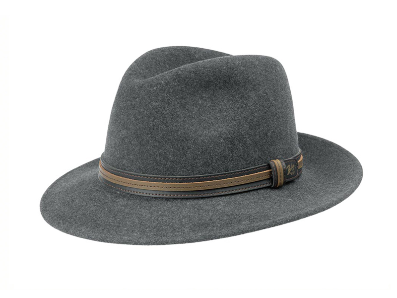 Шляпа федора Bailey Brandt Grey