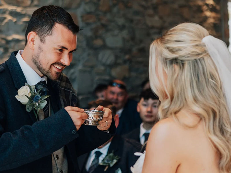  Шотландская свадьба кубок quaich