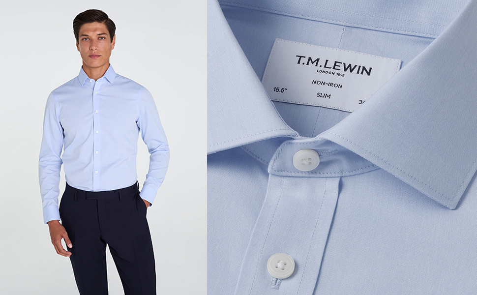 Бренд T.M.Lewin Non-Iron Poplin Shirt