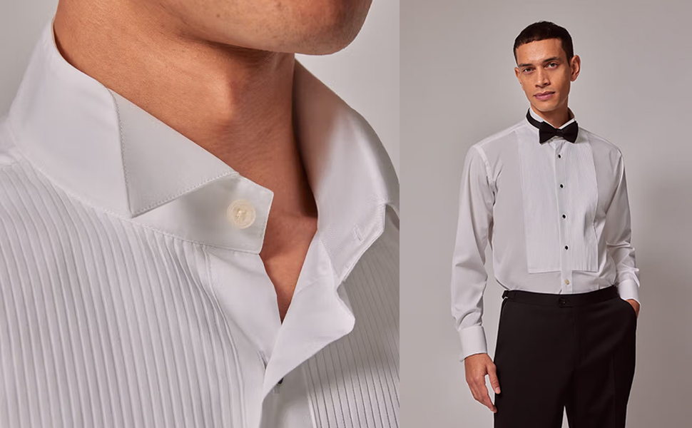 Рубашки для смокингов со складками и воротником wing-collar