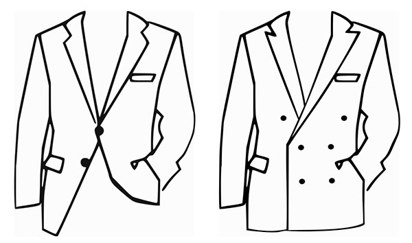 Отличия между однобортным и двубортным пиджаком 