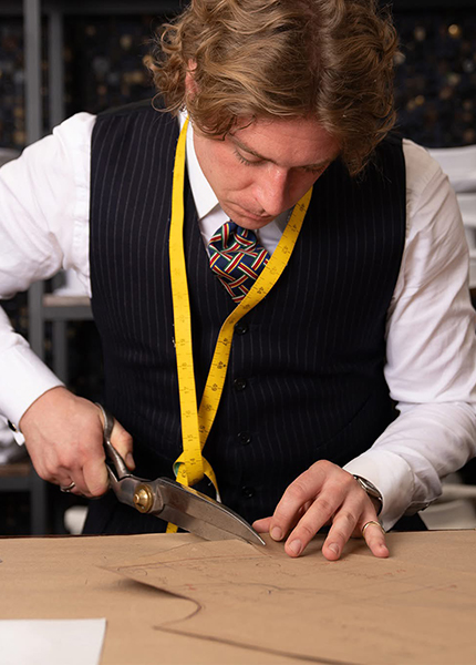 Рубашки bespoke раскрой деталей