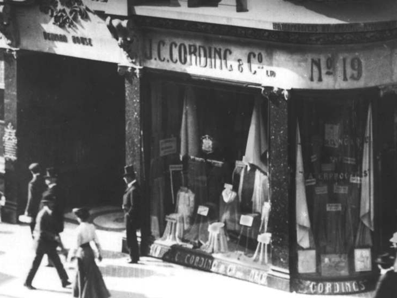 Бренд Cordings магазин на улице Пикадилли