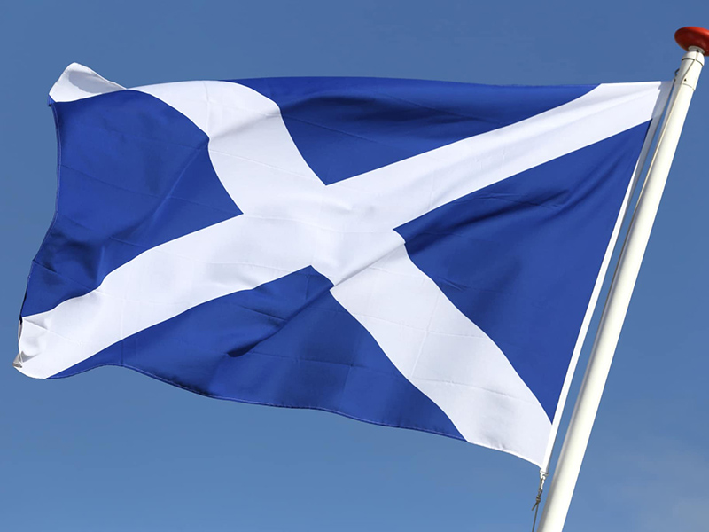 История шотландского флага внешний вид