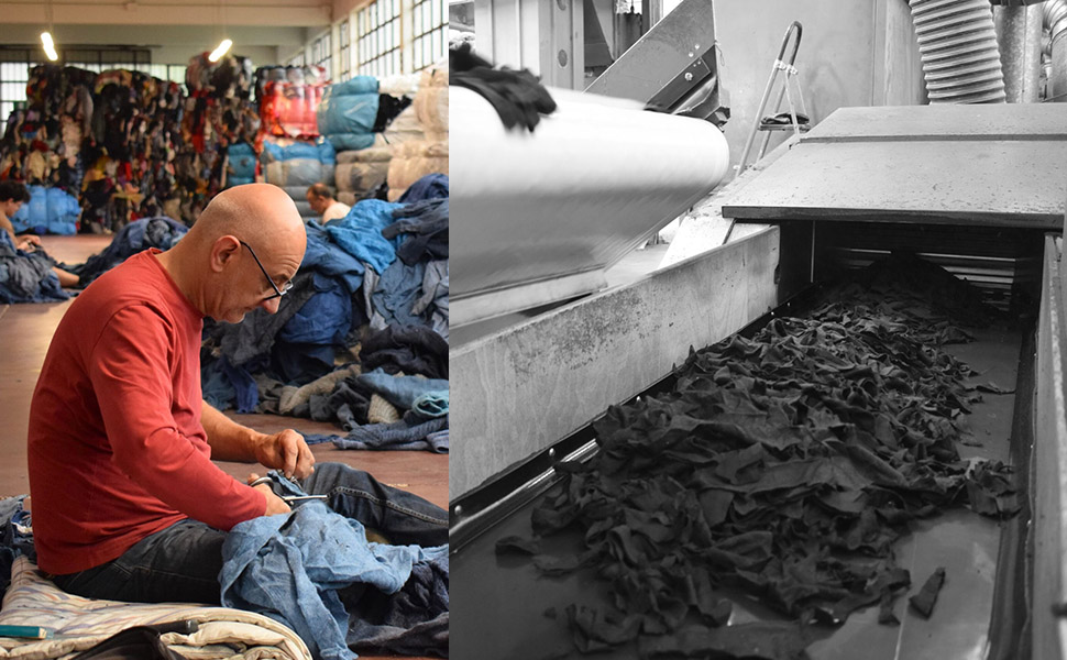 Шерсть Прато сортировка и переработка текстильных отходов