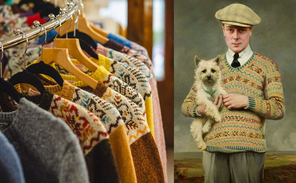 Шетландская шерсть Принц Уэльский Fair Isle