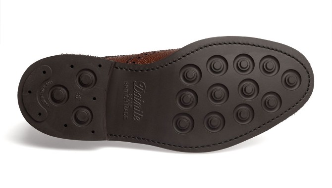 Полные броги Berwick 4170 с резиновой подошвой Dainite