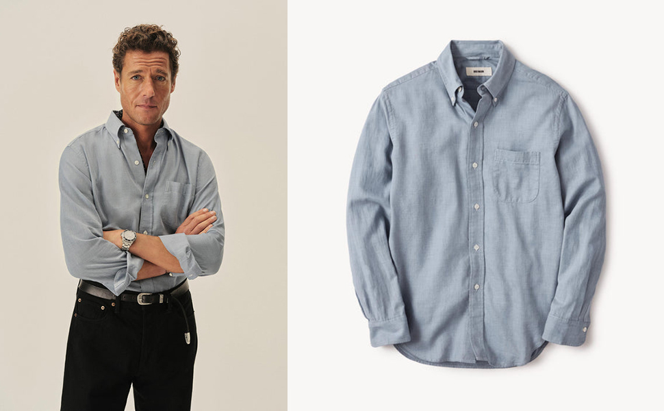 Рубашка с карманом воротник button-down