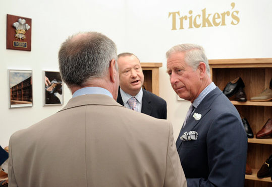 Принц Чарльз на выставке Tricker's
