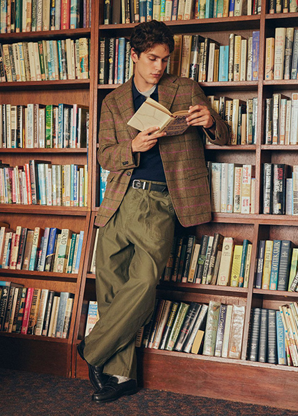 Стиль preppy твидовый пиджак