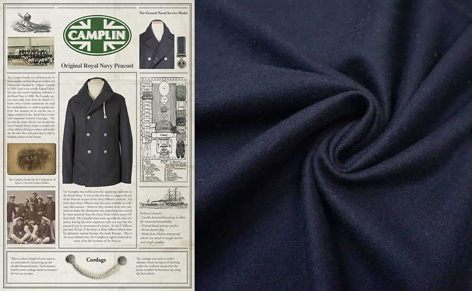 Морская история пальто Pea Coat