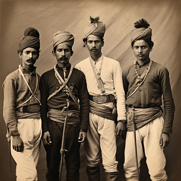 Индия британский стиль пояс камербанд