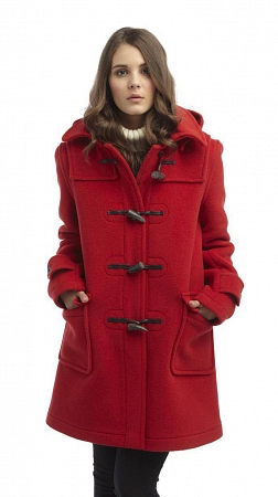 Original Montgomery London Duffle Coat Red