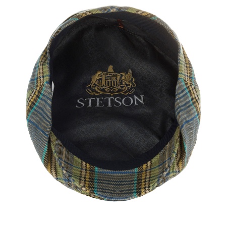 Stetson Driver Cap Linen Blue&Green