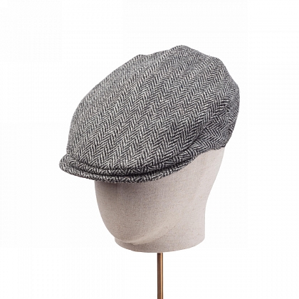 2Картинка Серая плоская кепка Hanna Hats Vintage