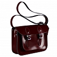 11-inch Classic Satchel Patent Oxblood Red