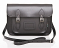 Graphite Leather Satchel