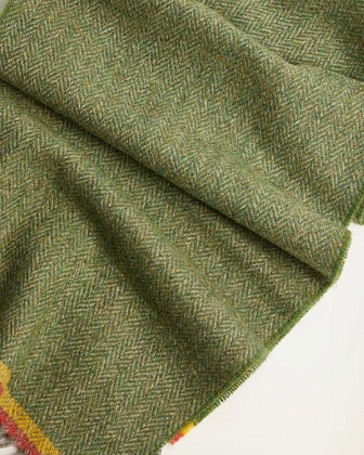 3Картинка Foxford Green Herringbone Lambswool Scarf