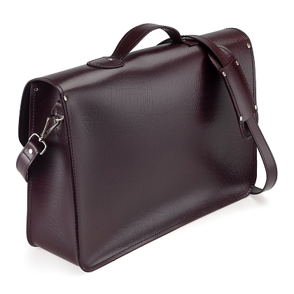 4Картинка 17.5-inch Classic Satchel Marsala Red