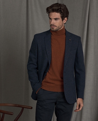 3Картинка Пиджак Magee Finn Blue Herringbone
