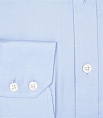 Hawes & Curtis Plain Blue Twill Slim Fit Shirt Single Cuff