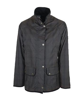 2Картинка Женская вощеная куртка Oxford Blue Tartan Eltham Caledonia