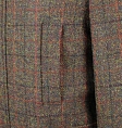 Bucktrout Boyd Coat Rust Red Check
