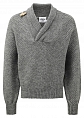 Original Montgomery Mens Toggle Shawl Collar Sweater Steel