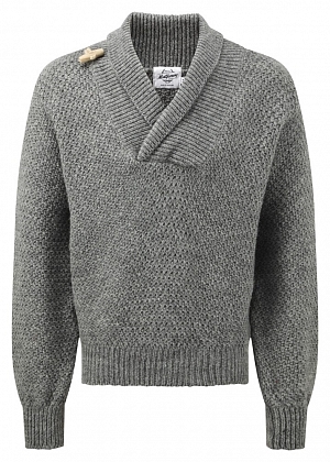 2Картинка Свитер Original Montgomery Mens Toggle Shawl Collar Sweater Steel