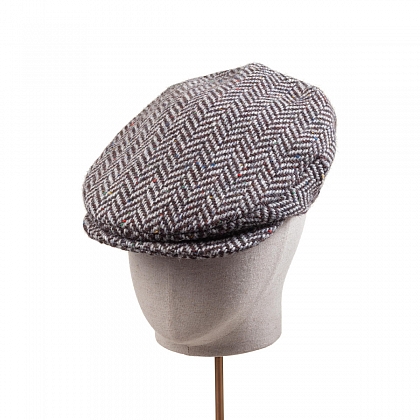 2Картинка Черно-белая плоская кепка Hanna Hats Vintage