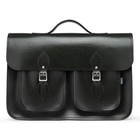 16-inch Classic Satchel British Racing Green