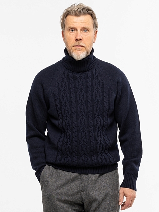 5Картинка Свитер Pond & Miller Cable Stitch Navy