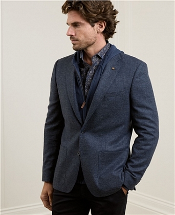 4Картинка Пиджак Magee Finn Tweed Blue Sharkstooth