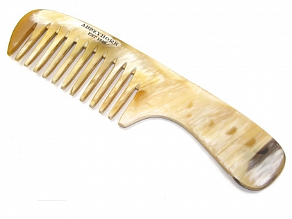 2Картинка Abbeyhorn Cow Horn Wide Tooth With Handle Comb C21
