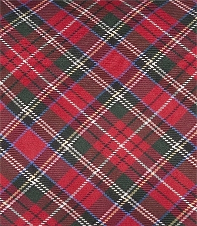Hawes & Curtis Red and White Scottish Tartan Check Tie
