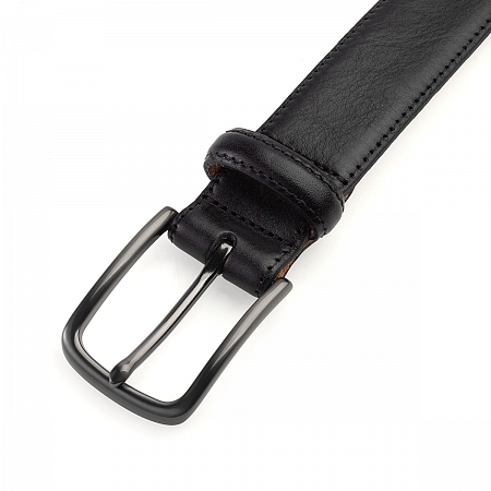 British Belt Miller Leather Black