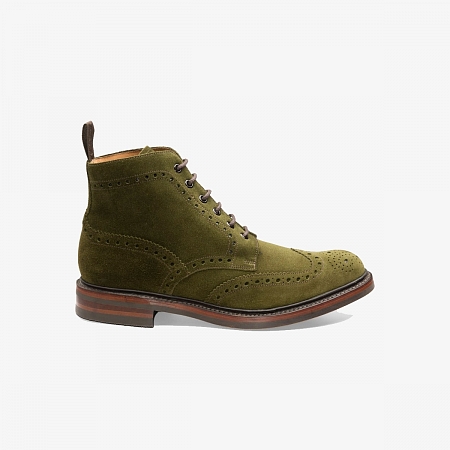 Loake Bedale Green Suede