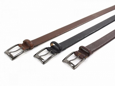 British Belt Burley Leather Dark Tan