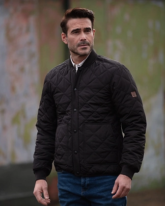 5Картинка Стеганая куртка Oxford Blue Keswick Black