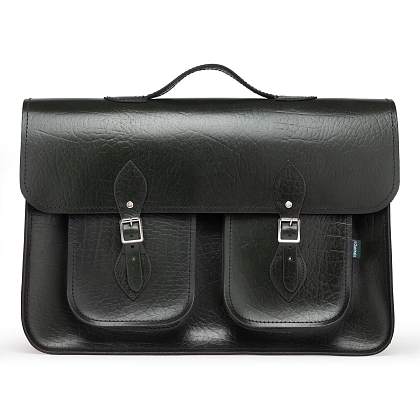 2Картинка 17.5-inch Classic Satchel British Racing Green