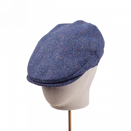 2Картинка Голубая плоская кепка Hanna Hats Vintage