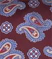Hawes & Curtis Wine and Blue Paisley Geometric Tie