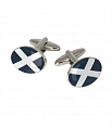 Hawes & Curtis Navy and White Scottish Cross Cufflinks
