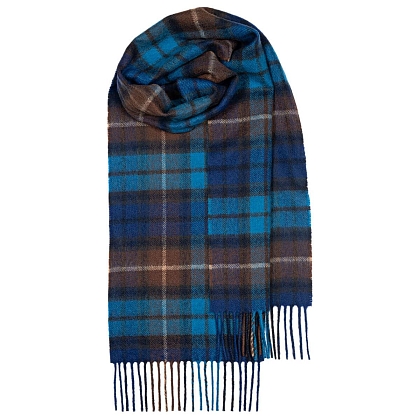 2Картинка Lochcarron Bowhill Buchanan Blue Tartan Lambswool Scarf