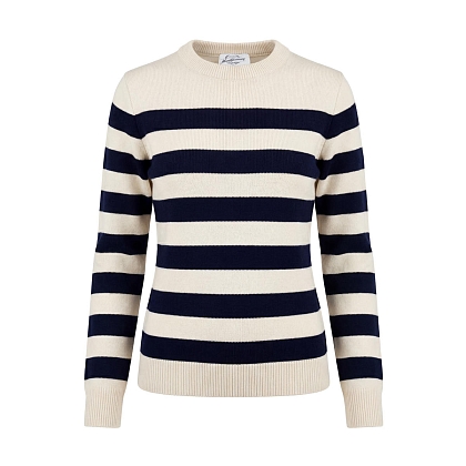 2Картинка Свитер Original Montgomery Womens Breton Ecru/Navy