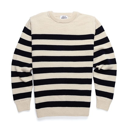 3Картинка Свитер Original Montgomery Mens Breton Ecru/Navy