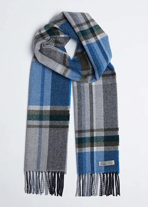 2Картинка Foxford Blue and Grey Lambswool Scarf