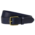 British Belt Bradgate Leather Belt Navy