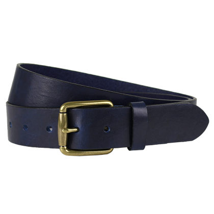 2Картинка British Belt Bradgate Leather Belt Navy